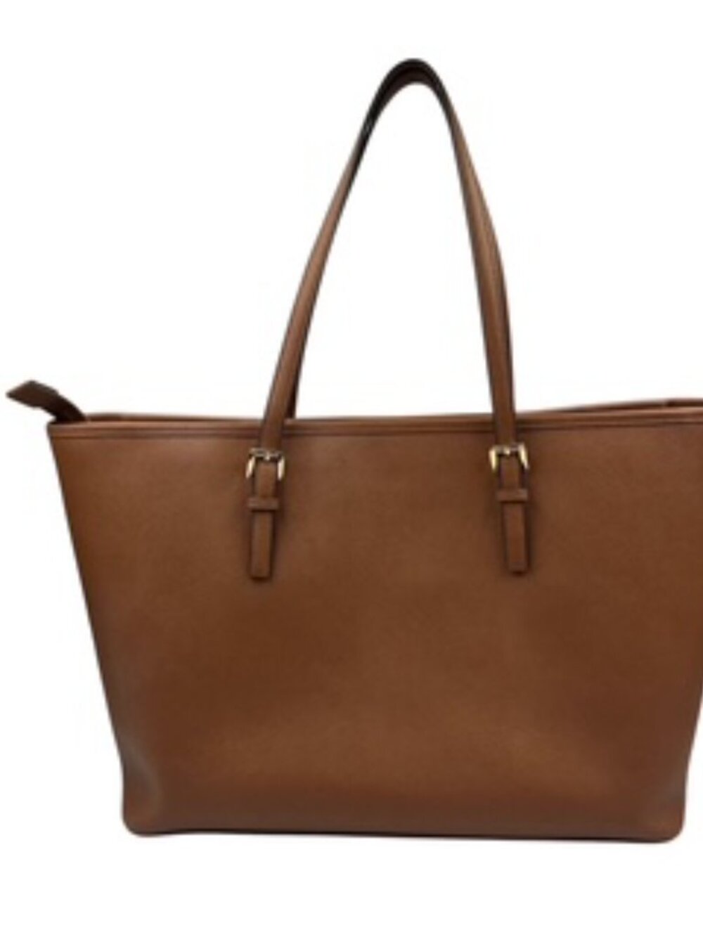 Michael Kors Brown Saffiano Leather Top-Zip Tote Bag.Professional purse - Picture 8 of 10